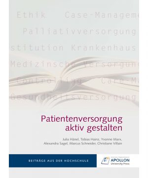 Buchcover „Patientenversorgung aktiv gestalten" von Julia Hänel et al.
